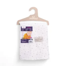 kocyk-dzieciecy-80x120-muslin-design-otulacz-bialy-kropki-babymatex