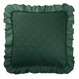 poszewka-z-falbanka-45x45-ruffy-zielona-butelkowa-falbanka-romby-glamour