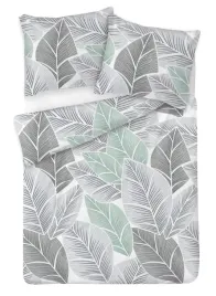 posciel-satynowa-160x200-szara-mietowa-liscie-exclusive
