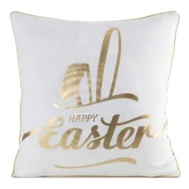 poszewka-swiateczna-45x45-wiosna-biala-zlota-happy-easter-z-ozdobna-lamowka