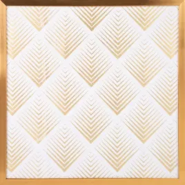 obraz-blanca-53x53-bialy-zloty-romby