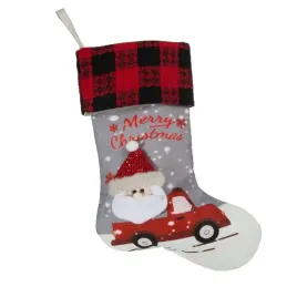 ozdoba-swiateczna-25x50-santa-srebrna-czerwona-skarpeta-but-new