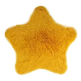 dywanik-mata-60-cm-soft-star-gwiazda-eko-futro-zolty-antyposlizgowy-domarex