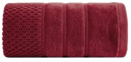 recznik-adore-50x90-czerwony-o-strukturze-krateczki-500-g-m2