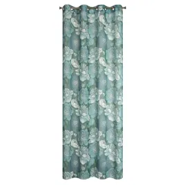 zaslona-140x250-aster-mietowa-ciemna-biala-kwiaty-gotowa-na-przelotkach