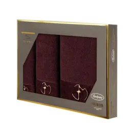 komplet-recznikow-w-pudelku-3-szt-gaja-bordowy-550-g-m2