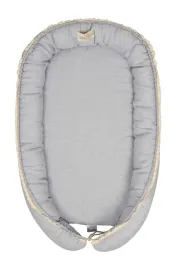gniazdko-niemowlece-prestige-linen-55x80-szary-materacyk-pozycjonujacy