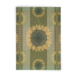 scierka-kuchenna-50x70-sunflowers-zielona-do-naczyn-zwoltex