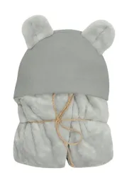 kocyk-koala-muslin-95x95-szary-z-kapturkiem