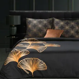 posciel-satynowa-160x200-czarna-zlota-liscie-limited-collection