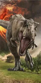 recznik-plazowy-70x140-park-jurajski-dinozaur-wulkan-jurassic-world-park