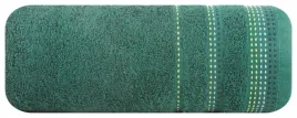 recznik-pola-50x90-zielony-zdobiony-kolorowa-bordiura-w-stylu-fastrygi