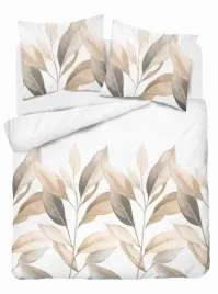 posciel-satynowa-220x200-biala-bezowe-liscie-home-elegance