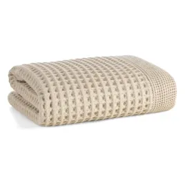 recznik-melo-90x150-bezowy-o-charakterystycznej-waflowej-strukturze