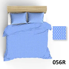 posciel-200x220-blekitna-groszki-biale