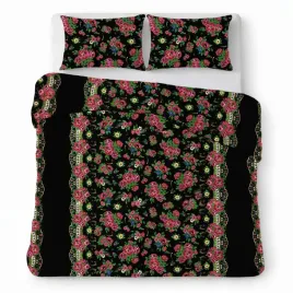 posciel-z-kory-200x220-czarna-w-kolorowe-kwiaty-wyrazisty-kora-home