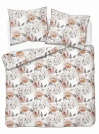 posciel-z-perkalu-220x200-biala-w-bezowe-kwiaty-soft-garden