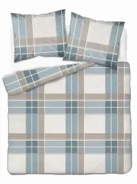 posciel-z-perkalu-220x200-niebiesko-bezowa-w-krate-soft-garden