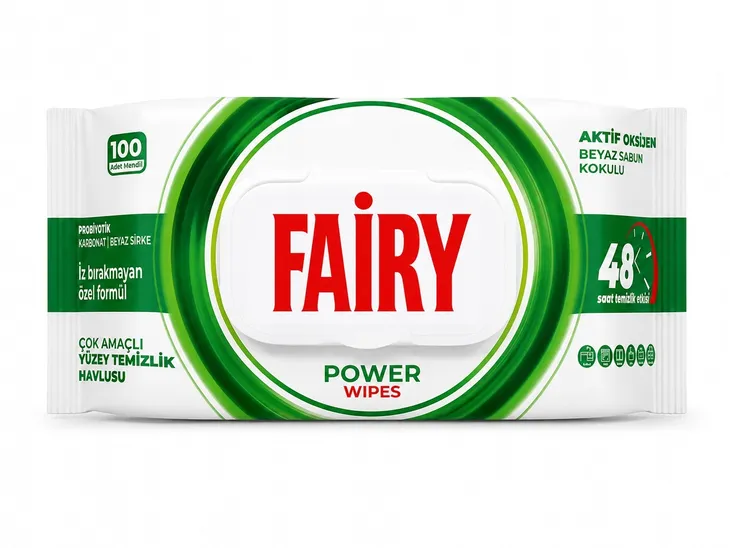 CHUSTECZKI NAWILŻANE Fairy Power białe mydło 100 sztuk