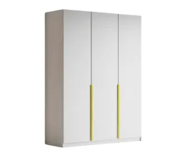 duza-szafa-trzydrzwiowa-liza-150-cm-biala-zlote-uchwyty-polki