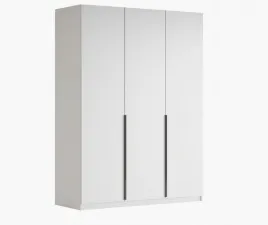 duza-szafa-trzydrzwiowa-liza-150-cm-biala-czarne-uchwyty-polki