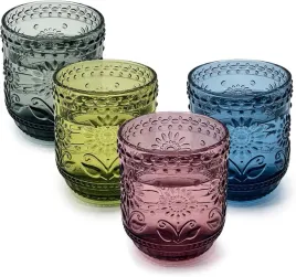 zestaw-4-kolorowych-szklanek-do-wody-w-stylu-vintage-360-ml