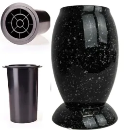 wazon-ceramiczny-na-grob-nagrobny-czarny-22-cm-plastikowy-wklad-do-wazonu