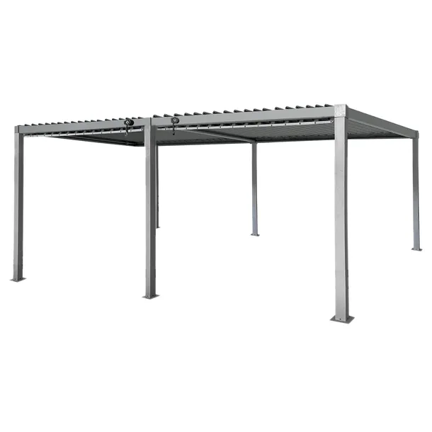 Pergola ogrodowa multiklimatyczna 3x6 z regulowanym stalowym dachem 18mkw