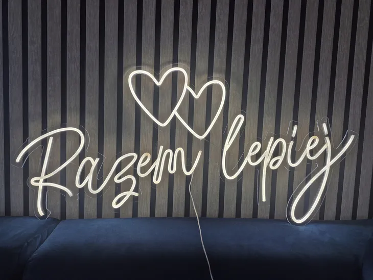 Neon Razem Lepiej [100x50cm]