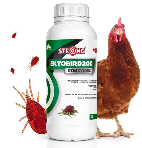 PREPARAT NA PTASZYŃCA KURZEGO PIÓROJADY KONCENTRAT EKTOBIRD STRONG 1L