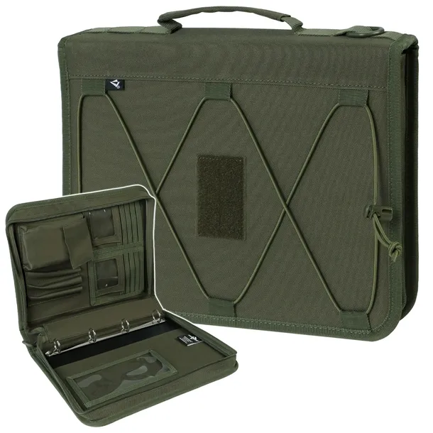 Pokrowiec wojskowy na notes dokumenty A4 DOMINATOR organizer Ranger Green