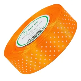 wstazka-satynowa-w-biale-kropki-25-mm-23-m-pomaranczowa-tasiemka