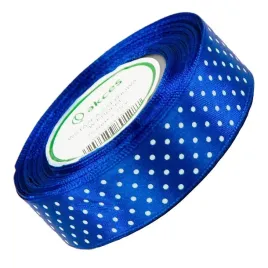 wstazka-satynowa-w-biale-kropki-25-mm-23-m-niebieska-tasiemka