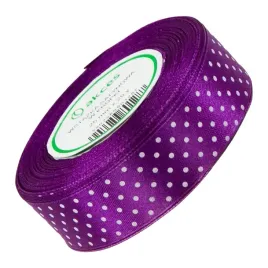 wstazka-satynowa-w-biale-kropki-25-mm-23-m-fioletowa-tasiemka