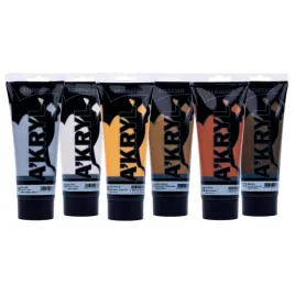 farby-akrylowe-metaliczne-renesans-200ml-zestaw-6-kolorow-farb-malarskich