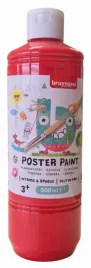 farba-plakatowa-szkolna-w-butelce-500ml-poster-paint-bruynzeel-red