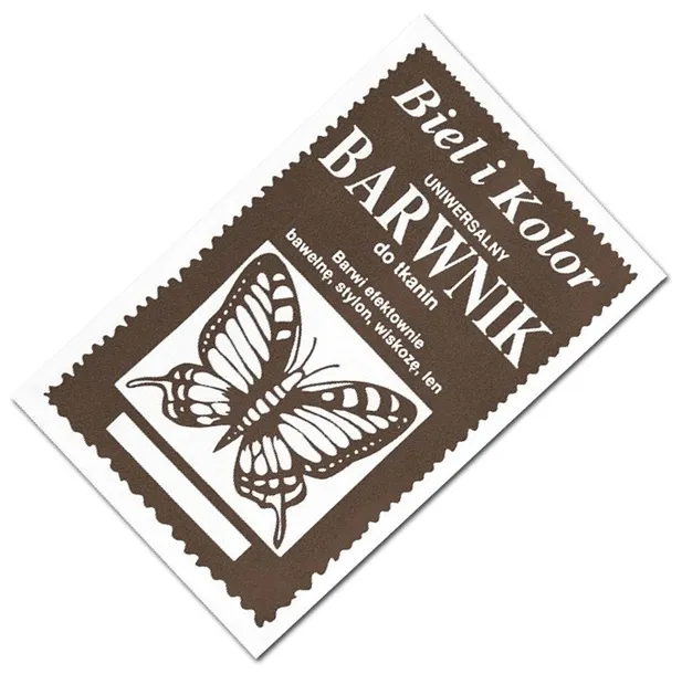 Barwnik do tkanin ubrań Biel i Kolor Brązowy do gotowania jasnych tkanin