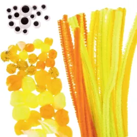 druciki-pluszowe-zolte-4-mm-30-cm-pompony-i-oczka-80-sztuk