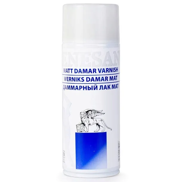 Werniks damarowy matowy spray 400ml RENESANS do nakładania na farby olejne
