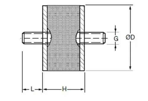 wibroizolator-poduszka-a-30-30-m8x23-stan-nowy