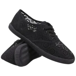 czarne-tenisowki-damskie-azurowe-trampki-zwiazane-buty-klasyczne-na-lato