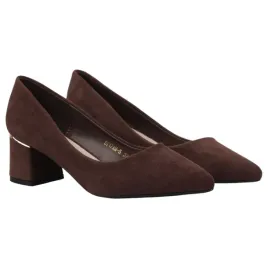 brazowe-czolenka-damskie-na-slupku-buty-eleganckie-wkladki-ekoskora-wygodne