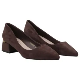 brazowe-czolenka-damskie-na-slupku-buty-eleganckie-wkladki-ekoskora-wygodne