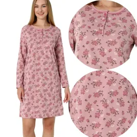 koszula-nocna-damska-bawelniana-rozpinana-dlugi-rekaw-klasyczna-podomka