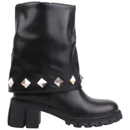 czarne-botki-damskie-lekko-ocieplane-na-obcasie-suwaki-buty-zamek-elegacnki
