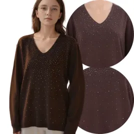 brazowy-sweter-damski-wiskoza-eleganckie-modne-dlugi-rekaw