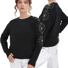 czarny-sweter-damski-wiskoza-eleganckie-modne-dlugi-rekaw