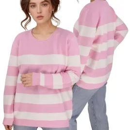 rozowy-sweter-damski-welniane-dlugi-rekaw-eleganckie-modne