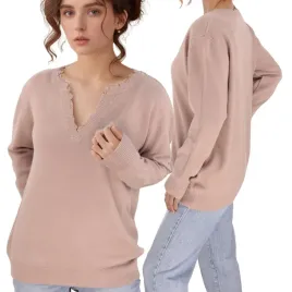 bezowy-sweter-damski-wiskoza-eleganckie-modne-dlugi-rekaw