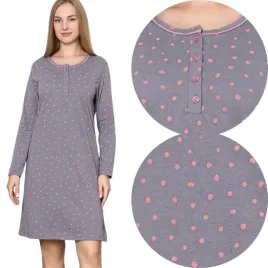 koszula-nocna-damska-bawelniana-rozpinana-dlugi-rekaw-podomka-wygodna